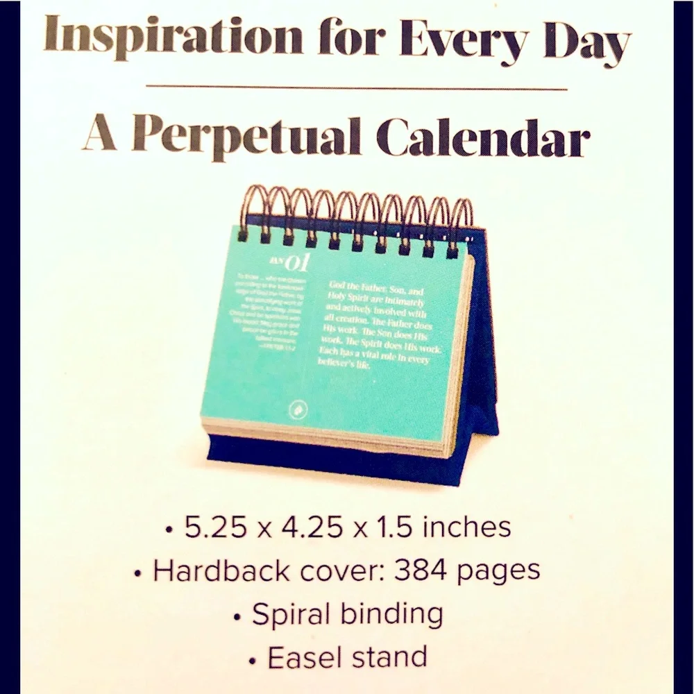 Perpetual calendar inspirations by Dr. Charles Stanley for Every day easel 384pg